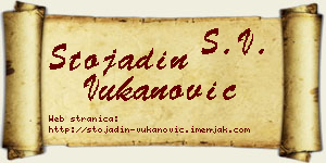 Stojadin Vukanović vizit kartica